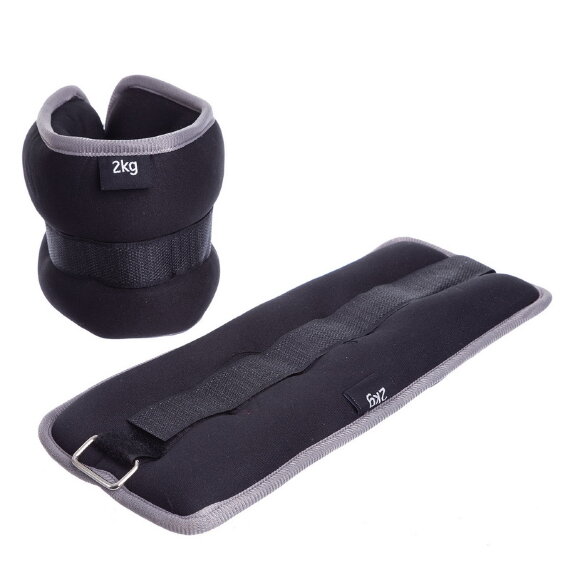 Утяжелители-манжеты для рук и ног (2*2 кг) Zelart FI-1303-4-GREY