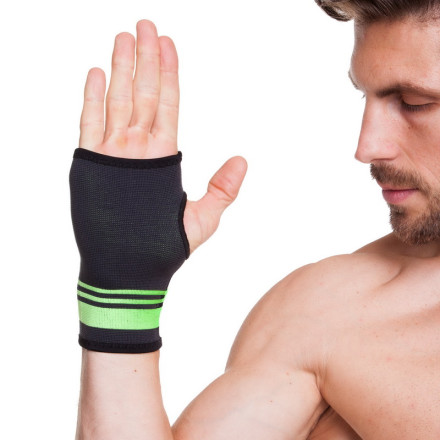 Бандаж для променево-зап&#39;ясткового суглоба SIBOTE ST-1015-G чорний-салатовий