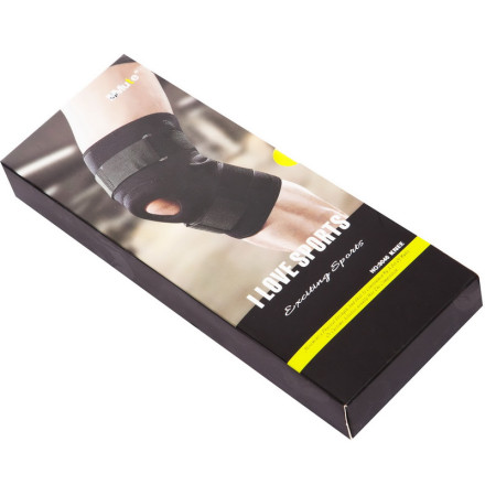 Наколінник бандаж з еластичними ребрами жорсткості MUTE 9046 1шт чорний