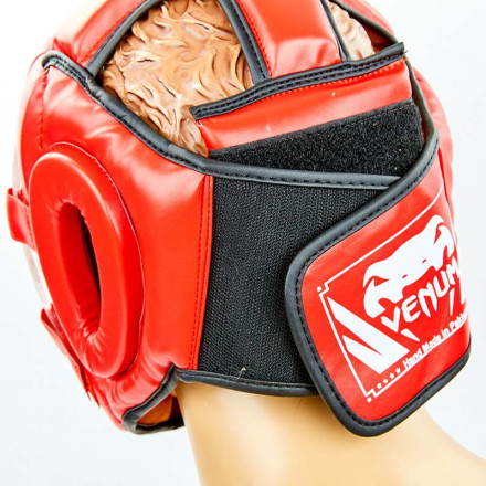 Шолом для єдиноборств із прозорою маскою VENUM VL-8348-R червоний