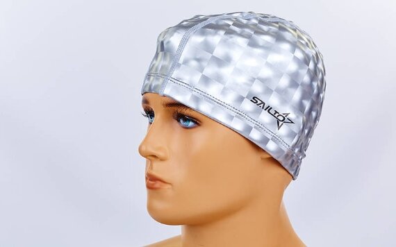 Шапочка для плавания из водонепроницаемой PU ткани SAILTO PL-5572