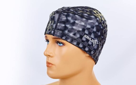 Шапочка для плавания из водонепроницаемой PU ткани SAILTO PL-5572