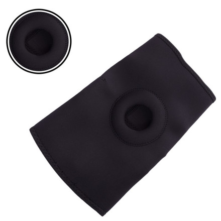 Наколінник бандаж із силіконовим кільцем MUTE 9103 1шт чорний