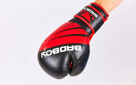 Рукавички боксерські шкіряні BAD BOY MA-6738-R (10-12oz)