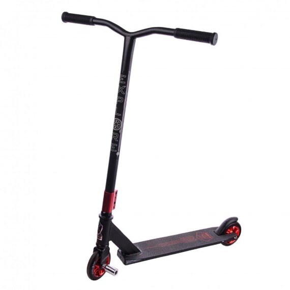 Самокат трюковый Explore Fluber Iron черный-красный