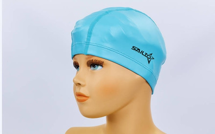 Шапочка для плавання із водонепроникної PU тканини дитяча SAILTO PL-5571 