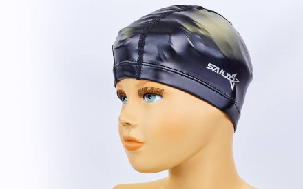 Шапочка для плавання із водонепроникної PU тканини дитяча SAILTO PL-5571 