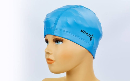 Шапочка для плавання із водонепроникної PU тканини дитяча SAILTO PL-5571 