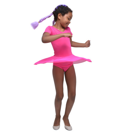 Купальник для гімнастики та танців Little Dancer DR-2087-M малиновий