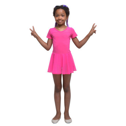 Купальник для гимнастики и танцев Little Dancer DR-2087-M малиновый