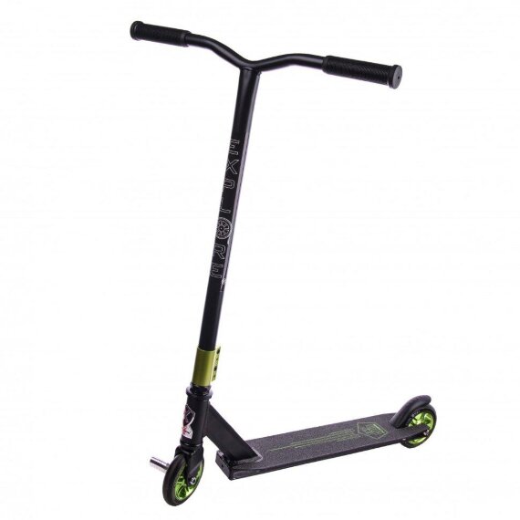 Самокат трюковый Explore Fluber Iron черный-зеленый