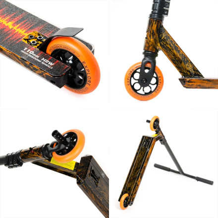 Самокат трюковий Explore Wind Abstract Brown