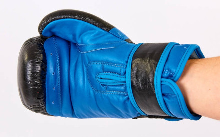 Рукавички боксерські шкіряні BAD BOY MA-6738-B (10-12oz) 