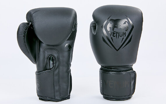 Перчатки боксерские Venum BO-8351-BK черный