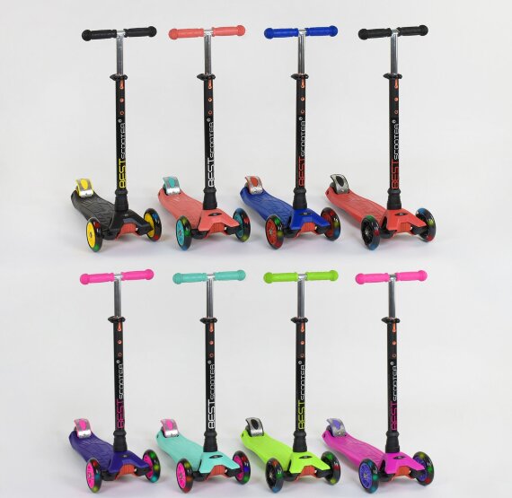 Самокат Scooter Maxi S466 бирюзовый