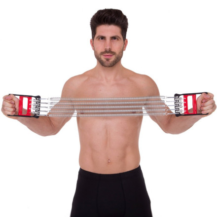 Еспандер пружинний плечовий 5пружин SP-Sport FI-3826 65см метал