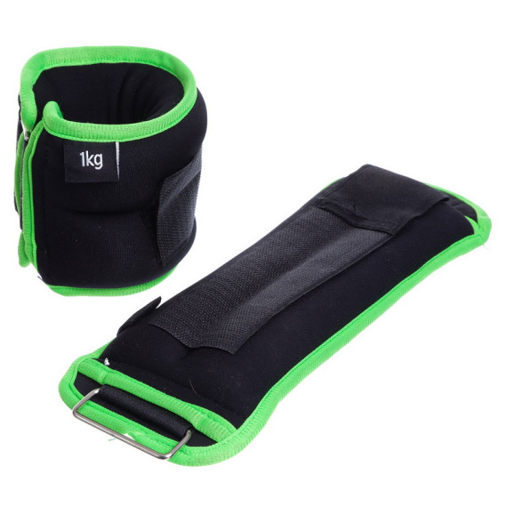 Утяжелители-манжеты для рук и ног (2*1 кг) Zelart FI-1302-2-GR