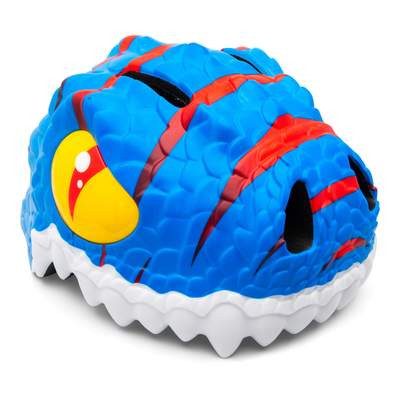 Детский 3D анимированный шлем Crazy Safety ГОЛУБОЙ ДРАКОН 