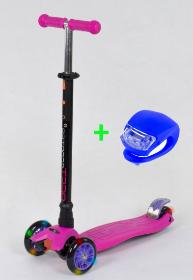 Самокат Scooter Maxi S466 розовый