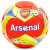 Мяч футбольный №5  ARSENAL FB-6708