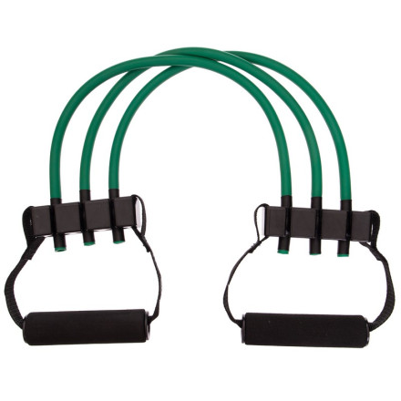 Еспандер трубчастий для фітнесу 3 джгута 15LB SP-Sport 8006 навантаження 7кг синій