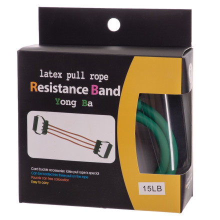 Еспандер трубчастий для фітнесу 3 джгута 15LB SP-Sport 8006 навантаження 7кг синій