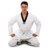 Кімоно для тхеквондо (добок) MATSA MA-0018 140-190см білий-чорний 