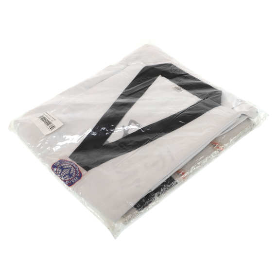 Кімоно для тхеквондо (добок) MATSA MA-0018 140-190см білий-чорний 