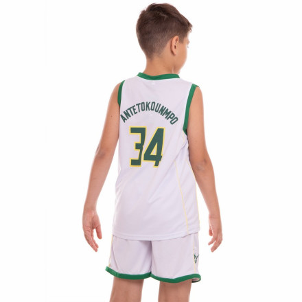 Форма баскетбольна підліткова NB-Sport NBA MILWAUKEE BUCKS ANTETOKOUNMPO BA-3582