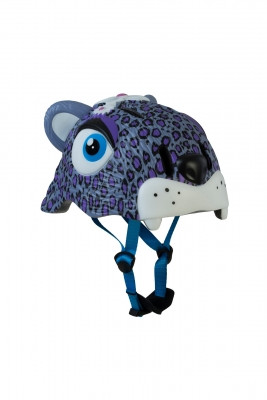 Дитячий 3D анімований шолом Crazy Safety ПУРПУРНИЙ ЛЕОПАРД 