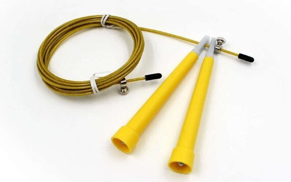 Скакалка скоростная Кроссфит со стальным тросом FI-4952