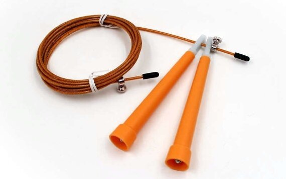 Скакалка скоростная Кроссфит со стальным тросом FI-4952