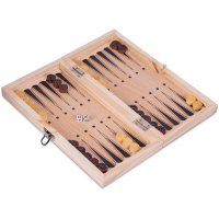 Нарди настільна гра дерев'яні W7710 24см x 24см