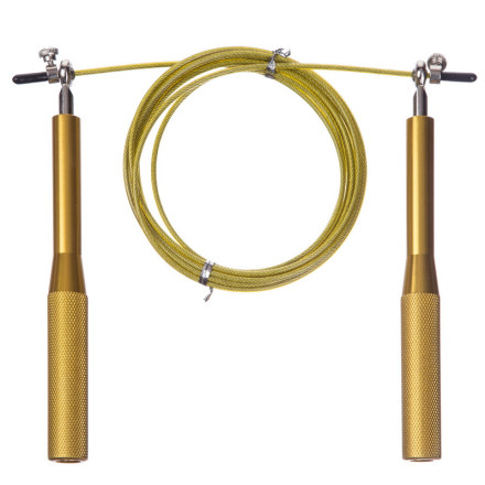 Скакалка швидкісна Кроссфіт з підшипником та сталевим тросом з алюмінієвими ручками SP-Sport FI-1797 3м