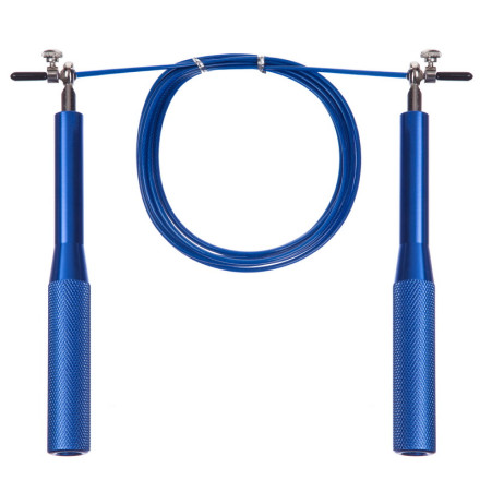 Скакалка швидкісна Кроссфіт з підшипником та сталевим тросом з алюмінієвими ручками SP-Sport FI-1797 3м