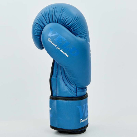 Рукавички шкіряні боксерські Velo VL-8187-b синій