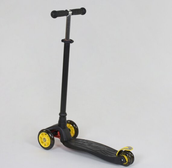 Самокат Scooter Maxi S466 черный-желтый