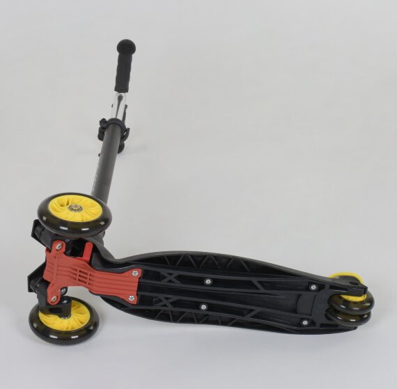 Самокат Scooter Maxi S466 черный-желтый