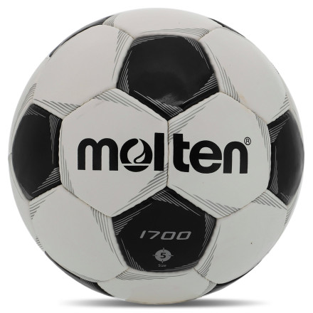 М'яч футбольний MOLTEN F5P1700 №5 PVC білий-чорний Код F5P1700