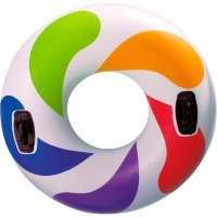 Надувне коло-тюбінг Intex 58202 Веселка